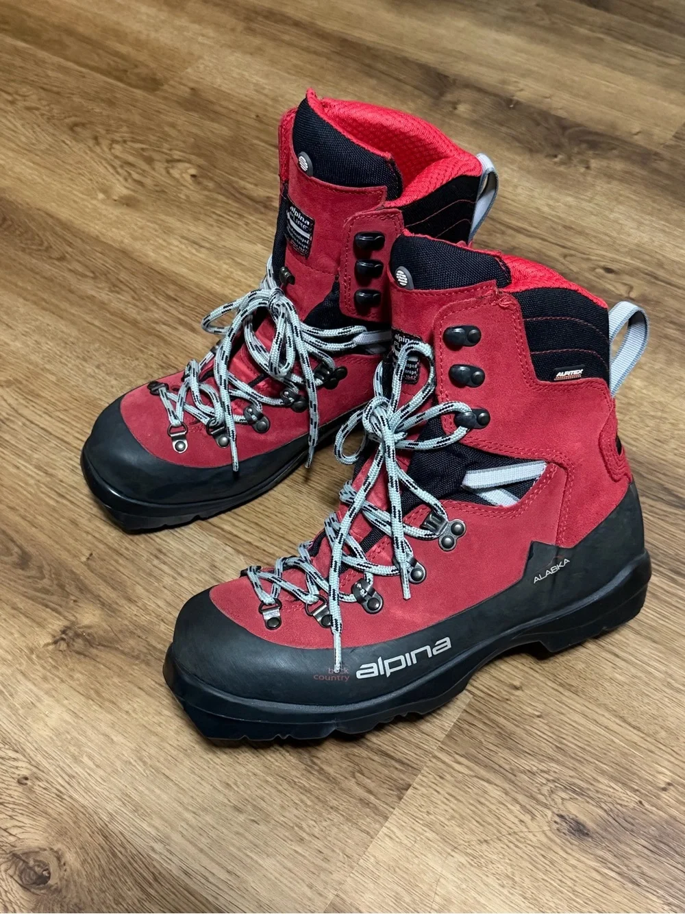 Alpina Men's Red Backcountry Hiking Boots size 9